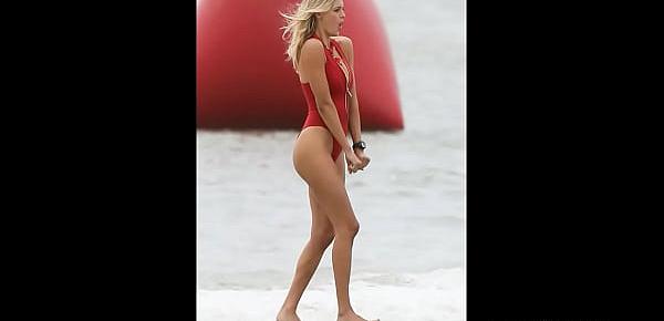  Kelly Rohrbach Swimsuit Candids on “Baywatch” Set in Georgia